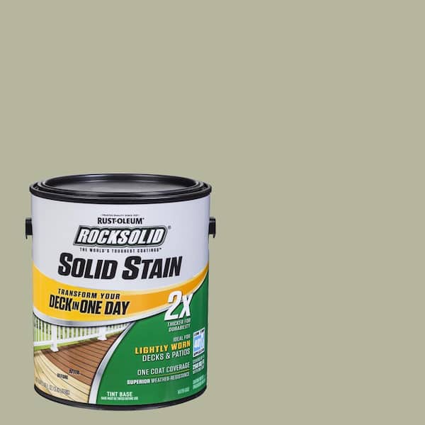 Rust-Oleum RockSolid 1 gal. Driftwood Exterior 2X Solid Stain