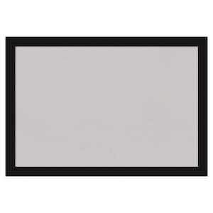 Avon Black Narrow Framed Grey Corkboard 26 in. x 18 in Bulletin Board Memo Board