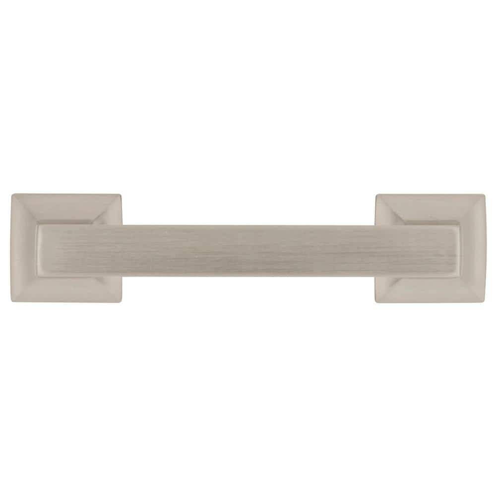 Satin Nickel Modern Cabinet Drawer Pulls 10-Pack