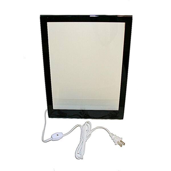 InvisiShade 10 in. x 14 in. Self-Adhesive Switchable Electronic Privacy Film Sample Kit with Desktop Stand