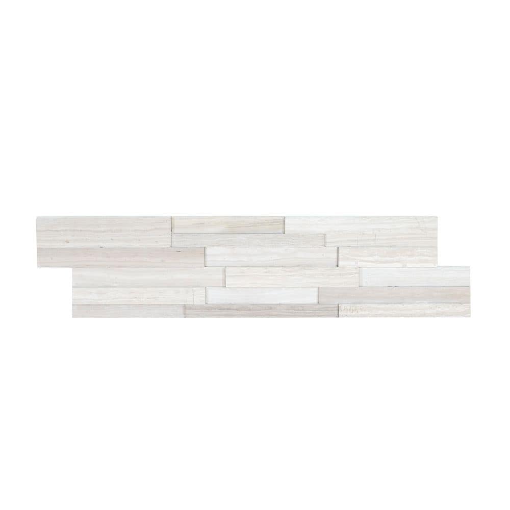 White Oak 3D Ledger Panel 6 in. x 24 in. Splitface Marble Wall Tile (210 sq. ft./pallet) price history on PriceWatchPro