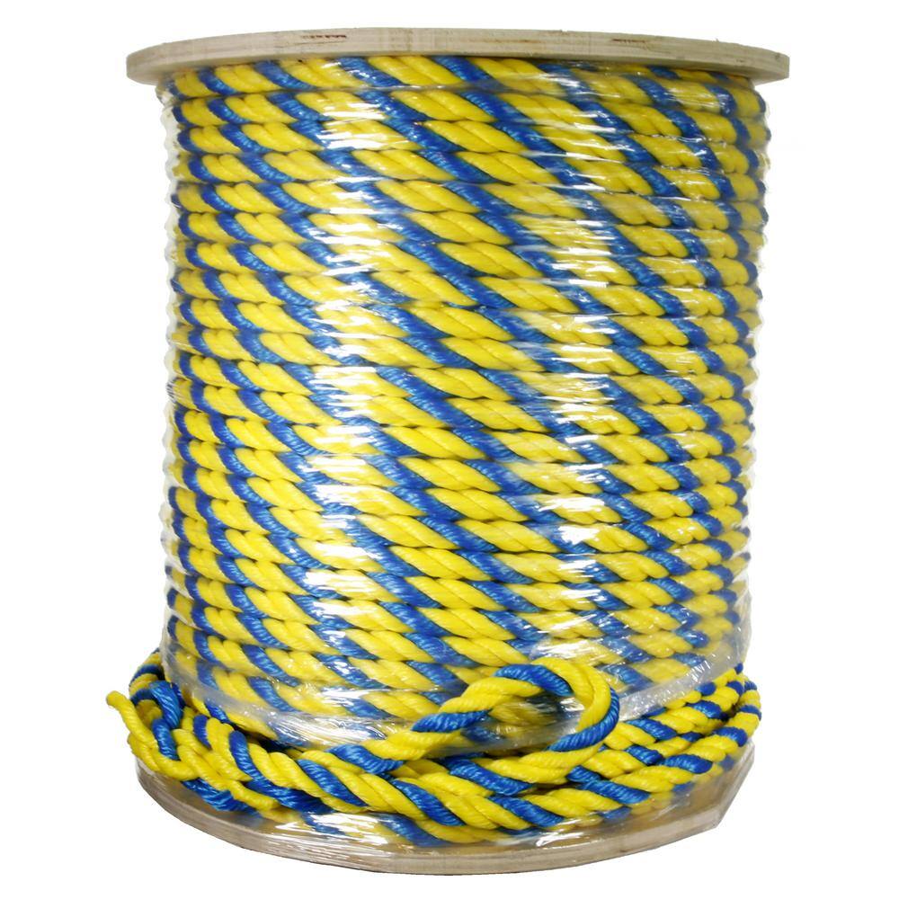 Xpose Safety 3 Strand Poly Rope – 5/8" X 600' UV Coated Polypropylene – Multi-Use