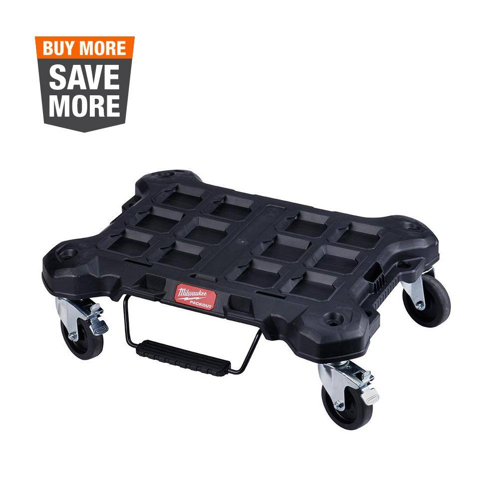 Milwaukee PACKOUT Dolly 24 in. x 18 in. Black Multi-Purpose Utility Tool Cart 48-22-8410 Sansujyuku sansujyuku.com