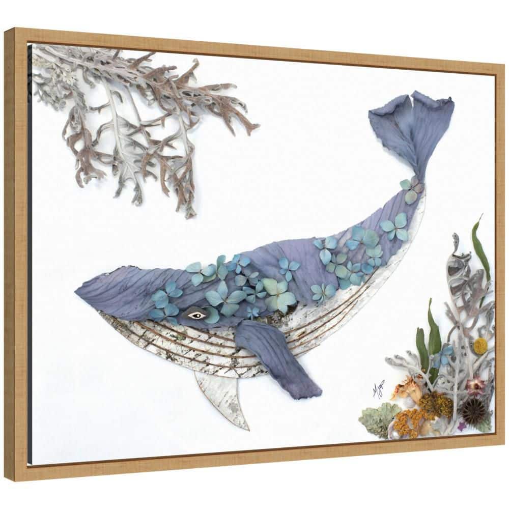 "Sylvie ""Whale"" by Madeline Jeppesen Animals Framed Art Print 18 in. x 24 in." price history on PriceWatchPro