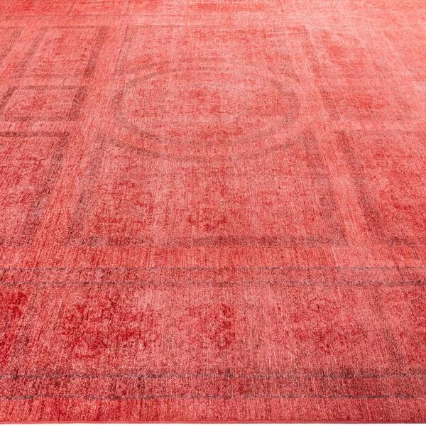 Chloe & Olivia Home Vibrance Pink 9 X 12 Hand-Knotted Wool Indoor