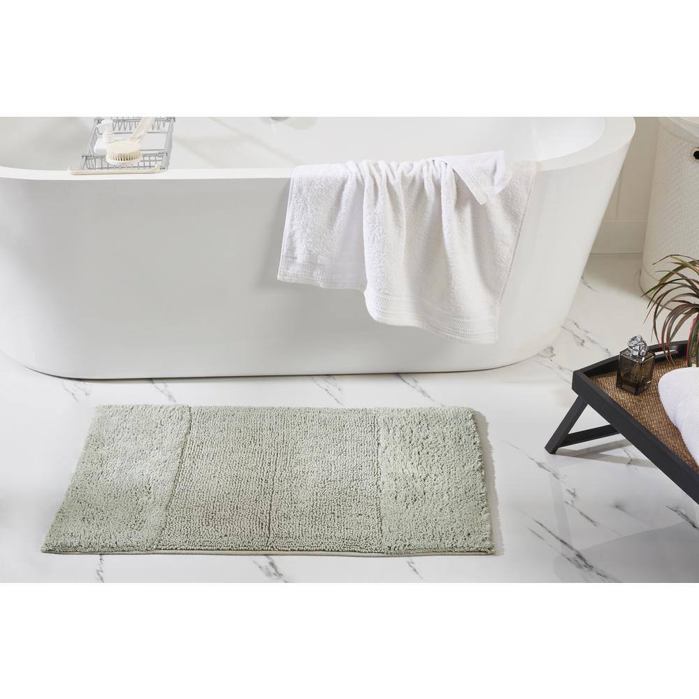 Granada Sage Luxurious Cotton 24" x 40" Bath Rug