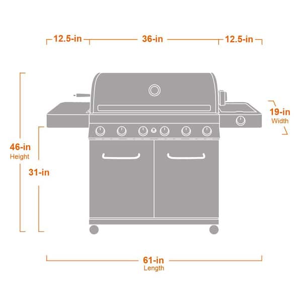 Reviews for Monument Grills 6-Burner Propane Gas Grill in
