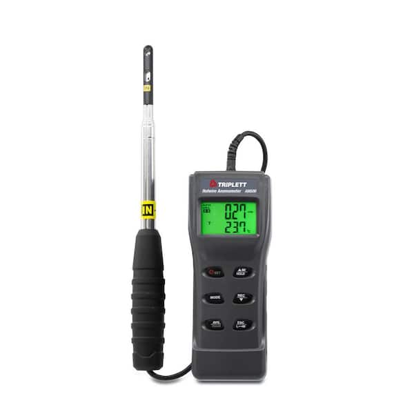 TRIPLETT Hotwire Thermo-Anemometer with Certificate of Traceability to NIST