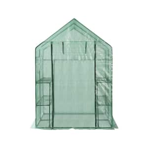 56 in. W x 56 in. D x 76 in. H Greenhouse Outdoor Walk-in Plant Gardening Green House