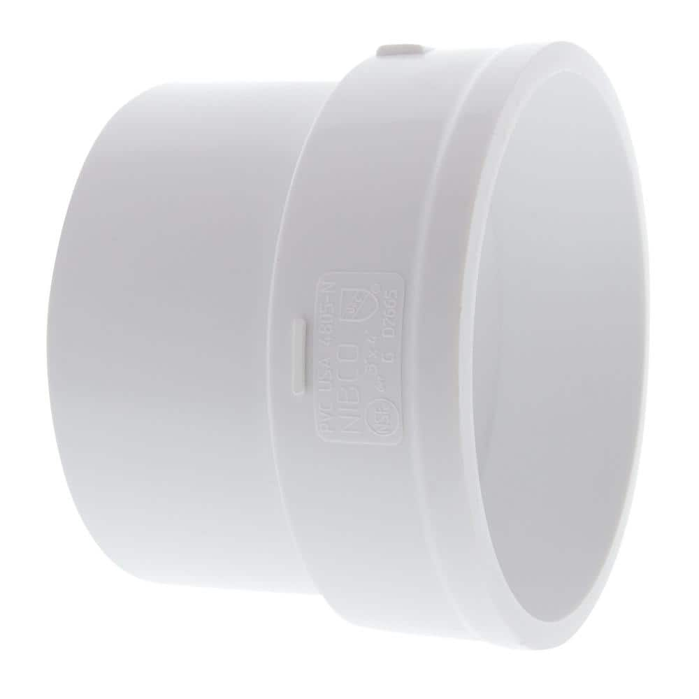 NIBCO 3 in. x 4 in. PVC DWV Hub x No Hub Soil Pipe Adapter Fitting ...