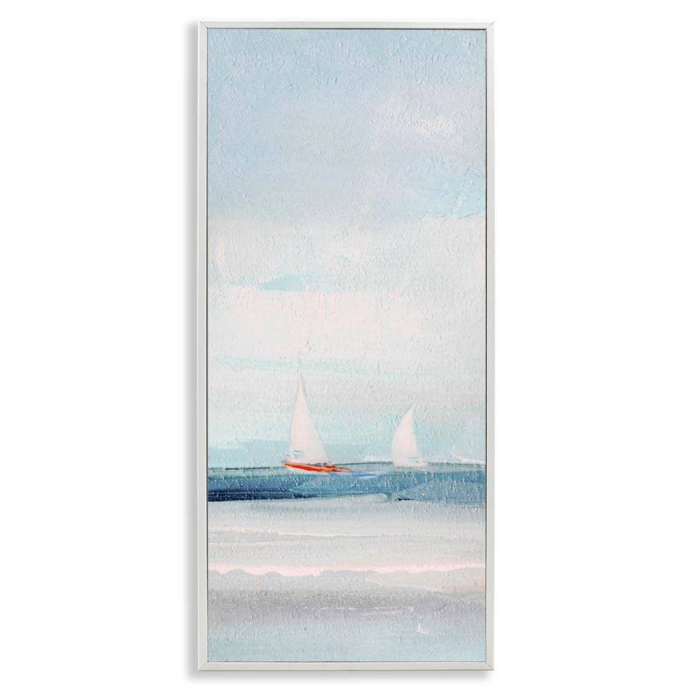 Stupell Industries Sailboat Pair Floating by Sally Swatland White ...