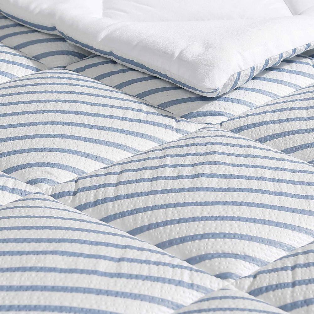 Navy Dusk Twin Reversible Microfiber Comforter Set