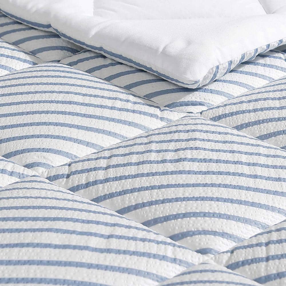 King Navy Dusk Reversible Microfiber Comforter Set