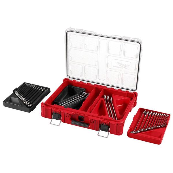 Milwaukee Metric/SAE Combination Wrench Set with PACKOUT Organizer 