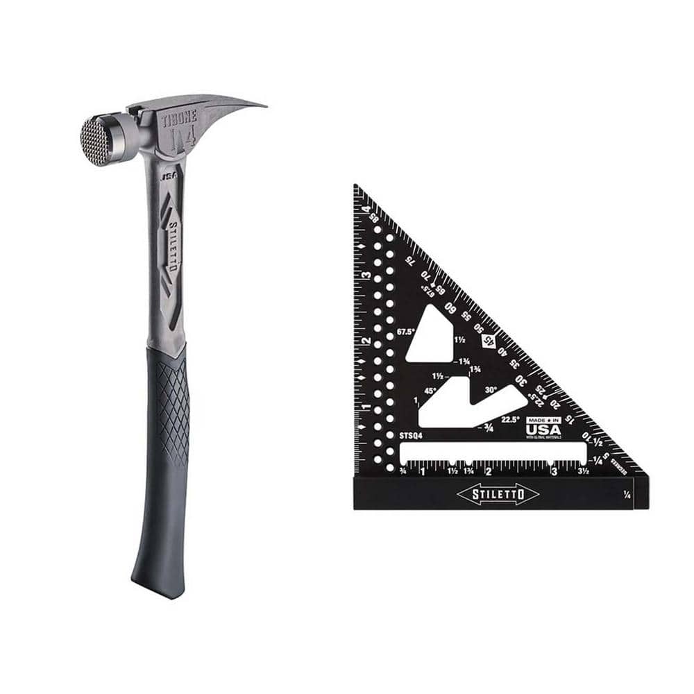 14 oz. TiBone Milled Face with Curved Handle with 4.5 in. Trim Square (2-Piece) price history on PriceWatchPro