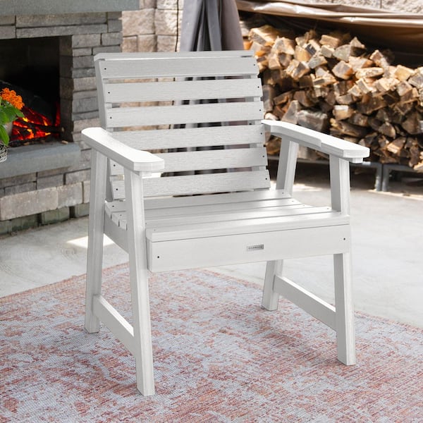 Highwood Weatherly White Recycled Plastic Outdoor Garden Chair