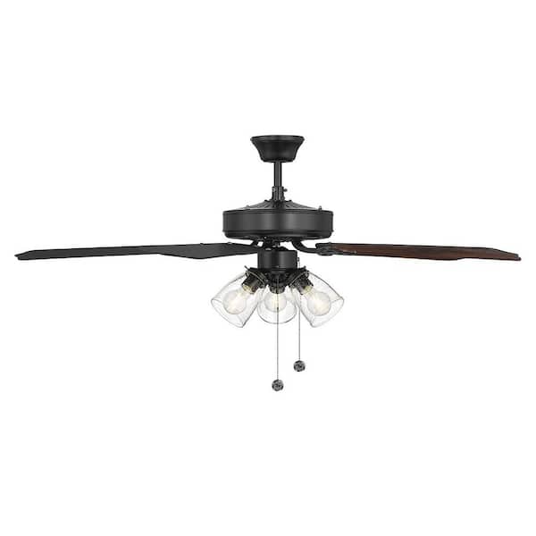 UMA✩ Parrot Uncle Micah 52 in. Indoor Modern Black Downrod Mount