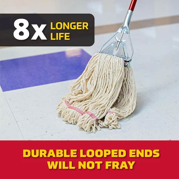 Large String Mop Cotton Looped-End Wet Mop Head