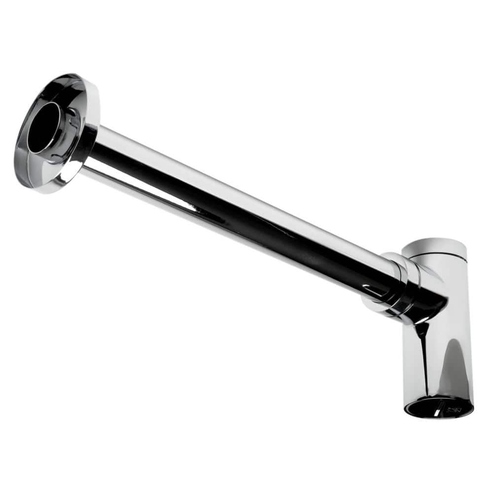 Polished Chrome Modern Round Decorative Bottle P-Trap