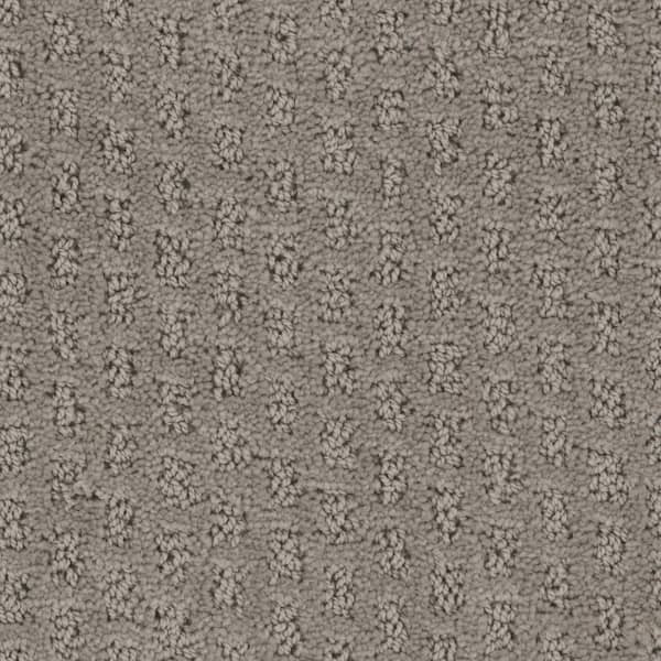 TrafficMaster Marble Park - Color Forceful 12 ft. Pattern Gray Carpet