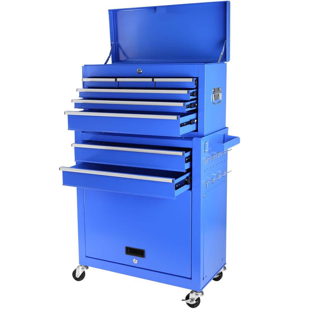 Rolling Tool Chest with Wheels and 8 Drawers, Detachable Large Tool Cabinet