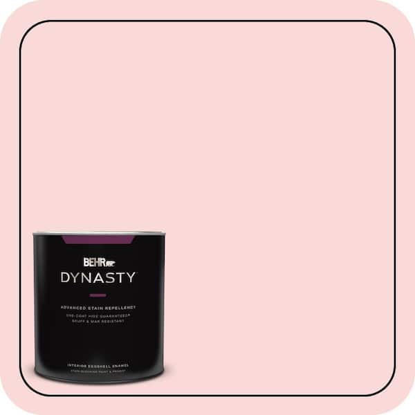 BEHR DYNASTY 1 qt. #140A-2 Coy Pink Eggshell Enamel Interior Stain-Blocking Paint & Primer