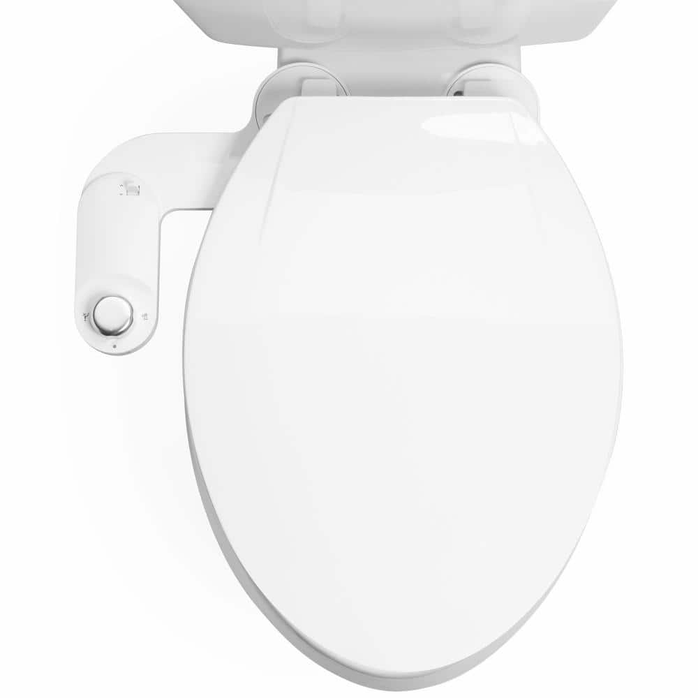White Eco-Friendly Bidet Attachment with Aluminum Knob