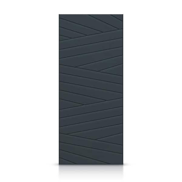 CALHOME 30 in. x 80 in. Hollow Core Charcoal Gray Painted Composite MDF Interior Door Slab