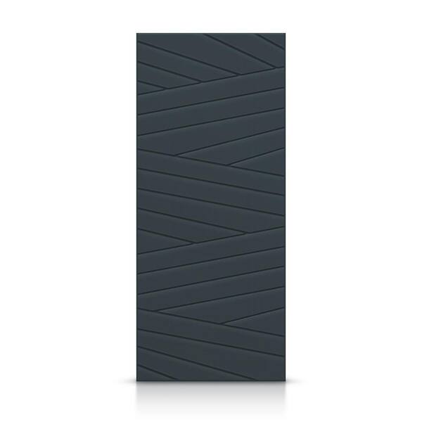 CALHOME 36 in. x 96 in. Hollow Core Charcoal Gray Painted Composite MDF Interior Door Slab