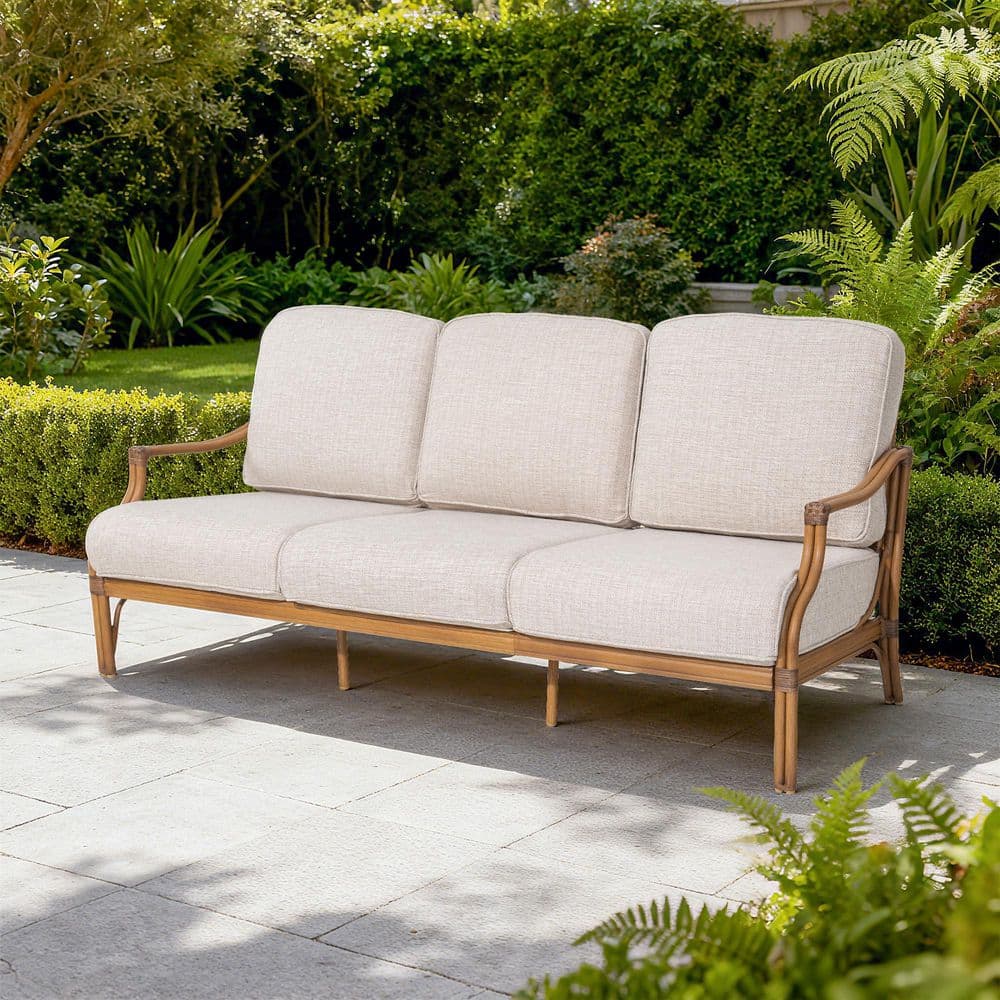 ULAX FURNITURE Arcadia Aluminum Outdoor Sofa Couch with Cushion HD