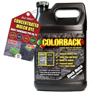 1 Gal. Black Mulch Color Covering up to 12,800 sq. ft.