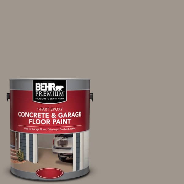 BEHR Premium 1 gal. #PFC-73 Pebbled Path 1-Part Epoxy Satin Interior/Exterior Concrete and Garage Floor Paint