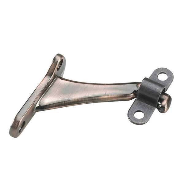 Richelieu Hardware Antique Brushed Copper Heavy Duty Aluminum Hand Rail Bracket