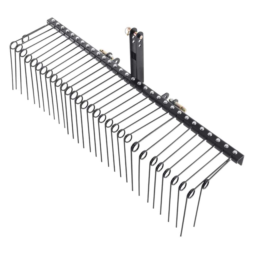 Tow Behind Landscape Rake 72 in 32 Spring Steel Tines Category 1 3-Point Hitch for Tractor Yard Farm price history on PriceWatchPro