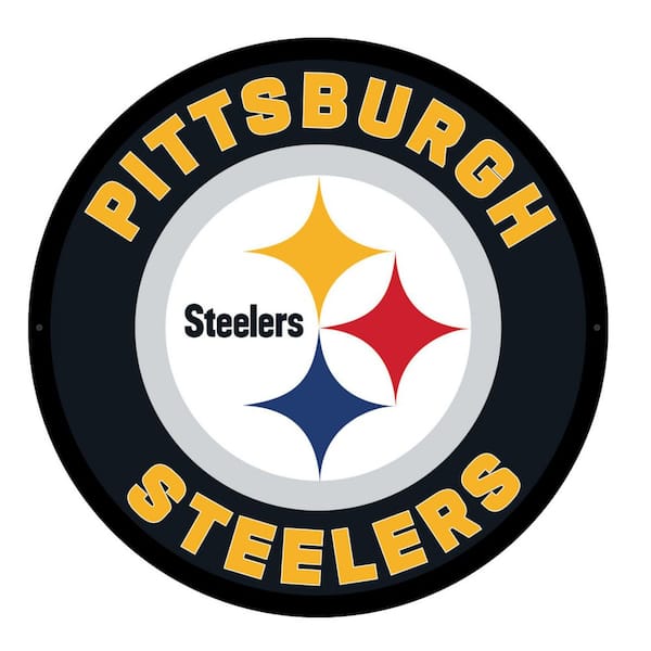 Evergreen Pittsburgh Steelers Round 23 in. Plug-in LED Lighted Sign ...