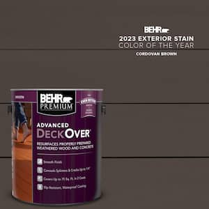 BEHR Premium Advanced DeckOver 1 Gal. #SC-104 Cordovan Brown Textured ...