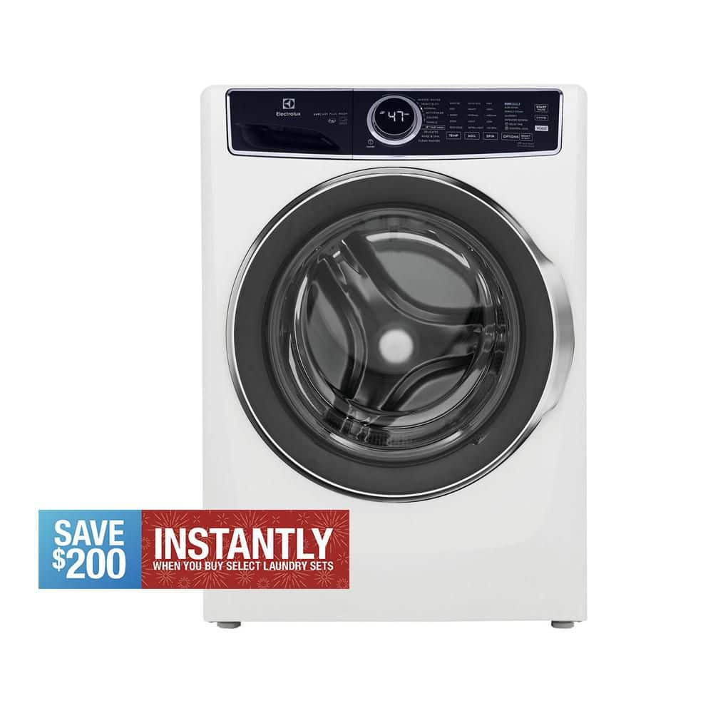 Electrolux 4.5 cu. ft. Stackable Front Load Washer in White with LuxCare Plus Wash System, Pure Rinse and 15-minute Fast Wash