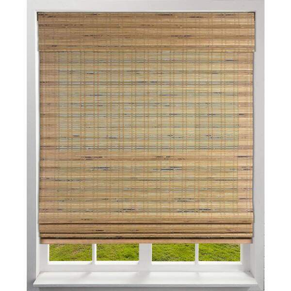 Arlo Blinds Tuscan Cordless Light-Filtering Bamboo Woven Roman Shade 22.5 in. W x 74 in. L (Actual Size)