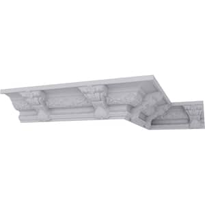 SAMPLE - 6-1/4 in. x 12 in. x 5-1/4 in. Polyurethane Monique Crown Moulding
