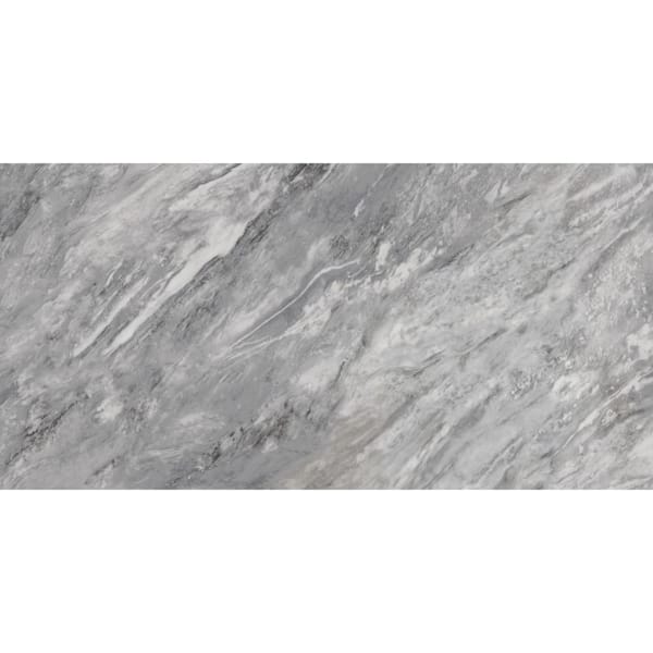 Daltile Marble Attache Lavish Stellar Gray Polished 12 in. x 24 in. Color Body Porcelain Floor and Wall Tile (9.69 sq. ft./Case)