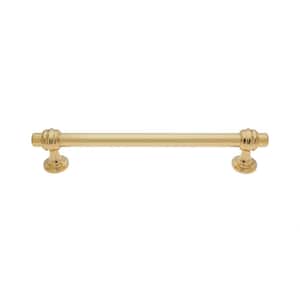 6.3 in. (160 mm.) Center-to-Center Polished Gold Zinc Drawer Pull