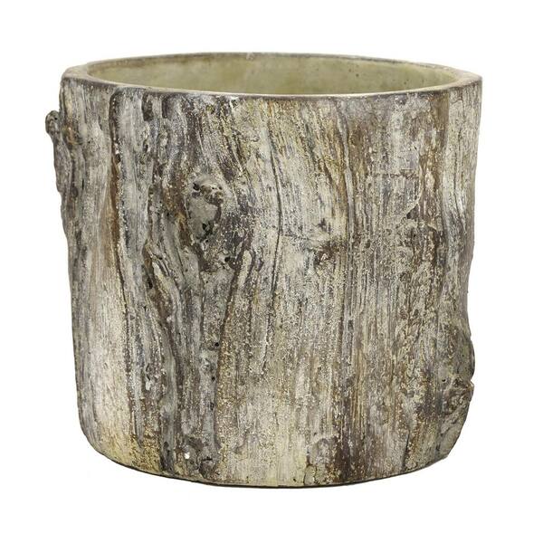 THREE HANDS 6.5 in. Birch Look Planter