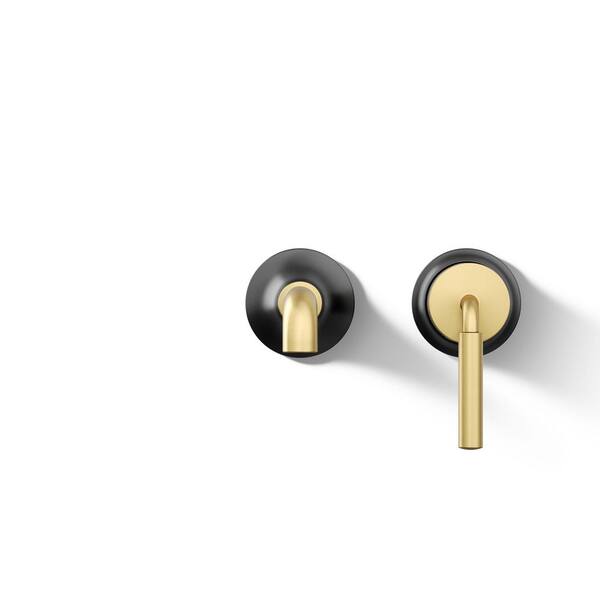 KOHLER Tone Single-Handle Wall-Mounted Faucet in Matte Black with