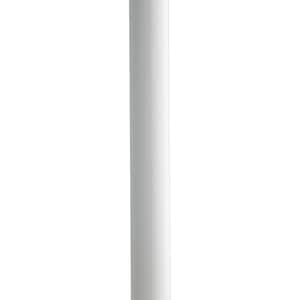 3 in. x 84 in. White Direct Burial Ladder Rest Outdoor Lamp Post (1-Pack)