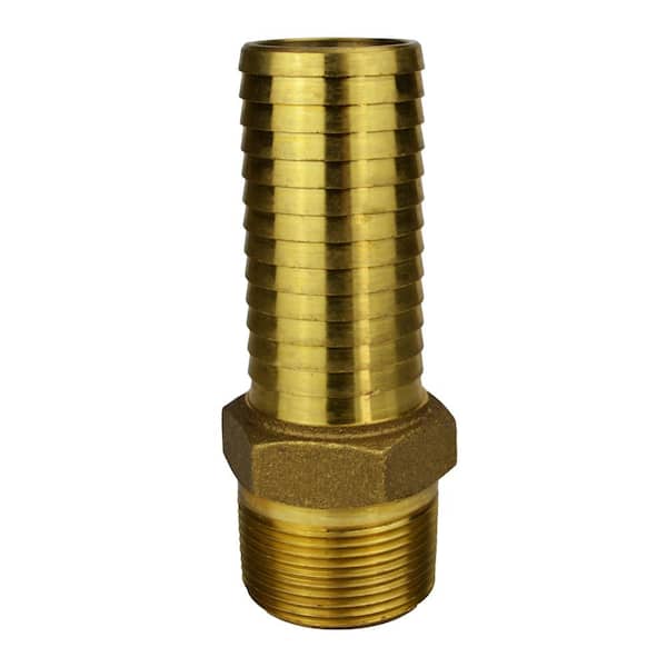 Water Source 1-1/4 in. Brass Extra Long Male Insert Adapter