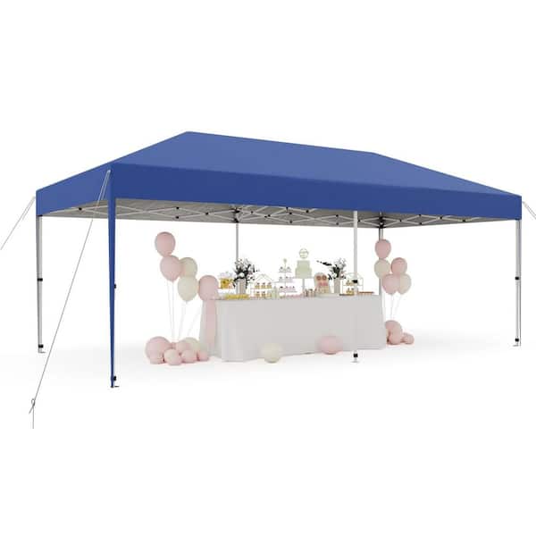 20 ft. x 10 ft. Pop up Canopy Tent with 210 D Oxford Fabric, Portable Instant Commercial Canopy