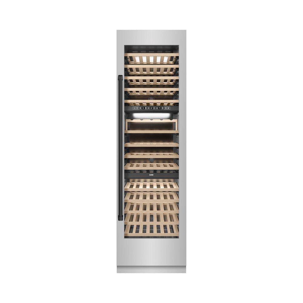 Autograph Edition 24 in. Triple Zone 100-Bottle Column Wine Cooler in Stainless Steel with Matte Black Accents price history on PriceWatchPro