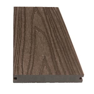 1 in. x 5.43 in. x 8 ft. Canyon Brown Composite Decking Boards (4-Pack)