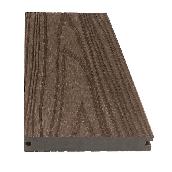 1 in. x 5.43 in. x 8 ft. Canyon Brown Composite Decking Boards (4 Planks)