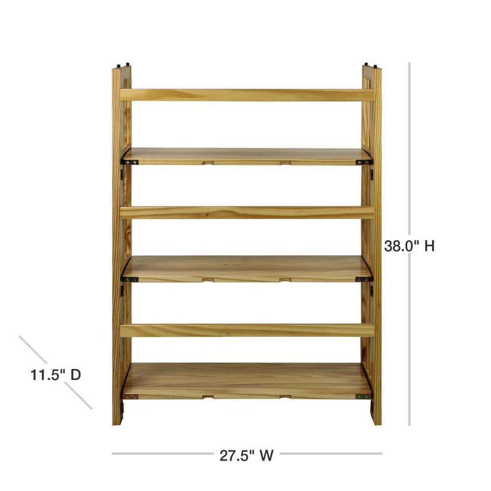 Mission Casual Natural Pine 3-Tier Stackable Bookcase